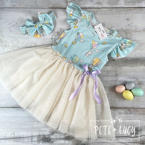 Spring Bunny Tulle Dress - Picture 1 of 2